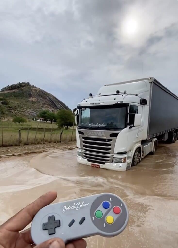 Driving trucks with Playstation controller