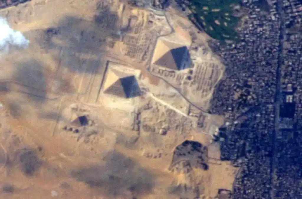 pyramids seen from space