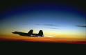 An SR-71 Blackbird at high altitude.