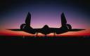 A SR-71 at night