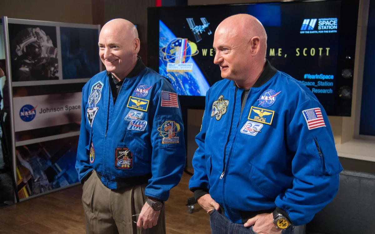 NASA conducted study where one identical twin was sent into space for a year to see how he'd change