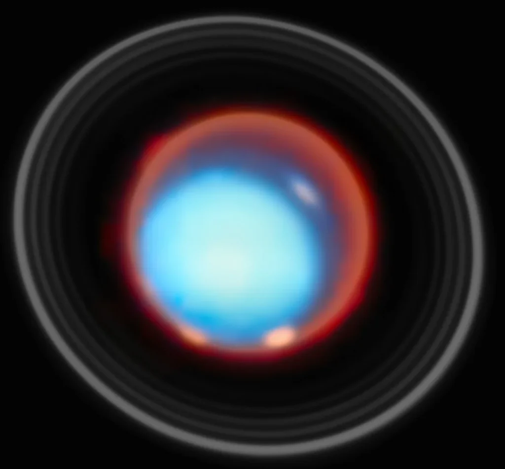 The James Webb Telescope has looked into Uranus's upper atmosphere for the first time, NASA has said - and snapped images of huge auroras rolling through its atmosphere