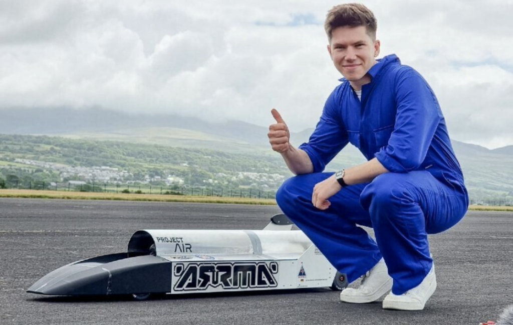 Man sets world speed record with remote-controlled car
