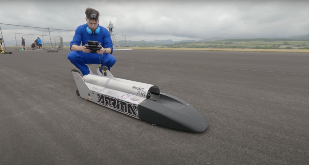 Man sets world speed record with remote-controlled car